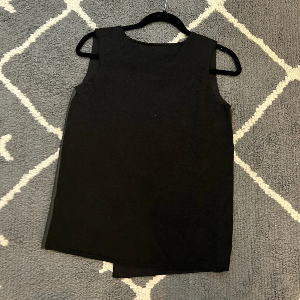 Zara Faux Leather and Knit Tank - Picture 4 of 5